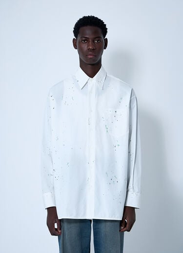 MM6 Maison Margiela Paint Residue Shirt White mmm0160002