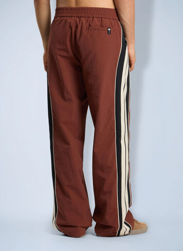 LN-CC® - Palm Angels: Hollywood Nylon Pants - Brown Palm Angels Hollywood Nylon Pants Brown pma0166286