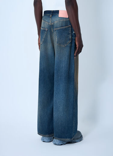 Acne Studios Distressed Five-Pocket Jeans Dark Blue acn0162011
