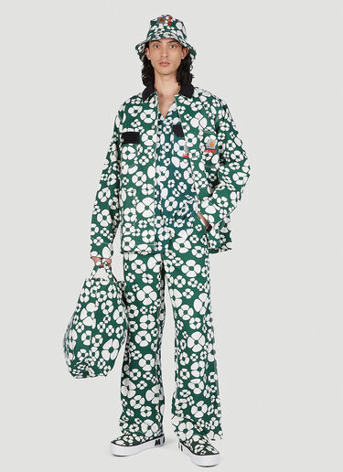 Marni x Carhartt Floral Print Pants Green mca0150014