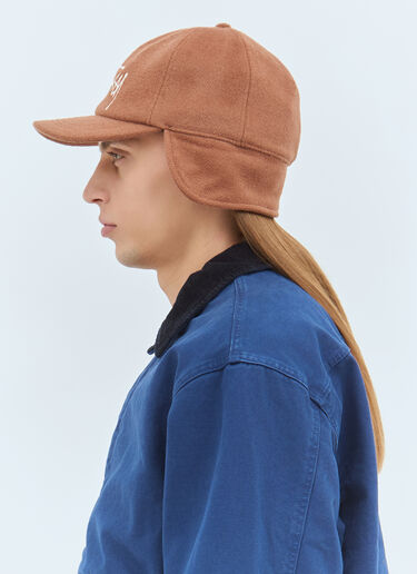 Stüssy Ear Flap Wool Crown Cap Brown sts0159017