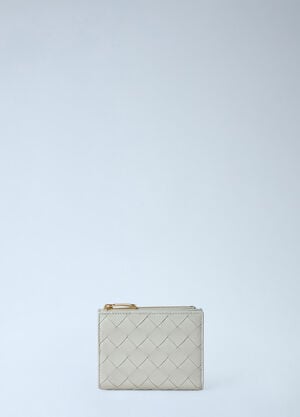 Bottega Veneta Intrecciato Small Bi-Fold Wallet White bov0266027