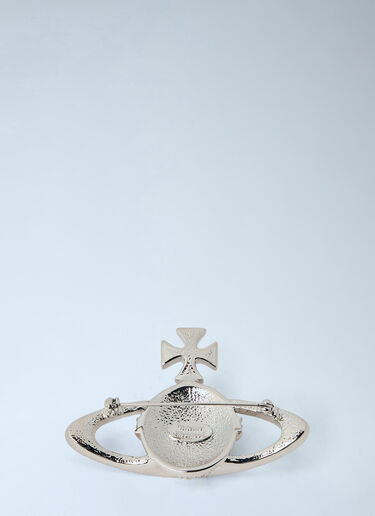 LN-CC® - Vivienne Westwood: Bas Relief Brooch - Silver Vivienne Westwood Bas Relief Brooch Silver vvw0366017