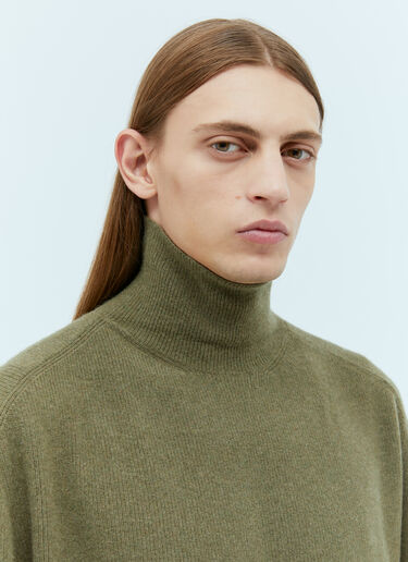 Lemaire Roll Neck Sweater Green lem0154010