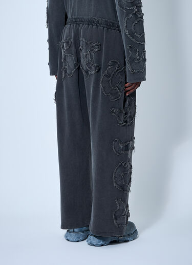 Acne Studios 디스트레스트 로고 트랙 팬츠  블랙 acn0160011