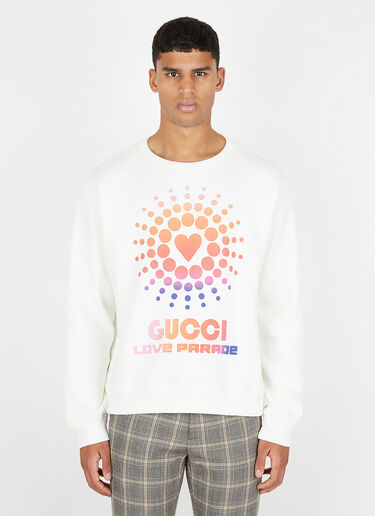 Gucci Felted Love Parade Sweatshirt White guc0150321