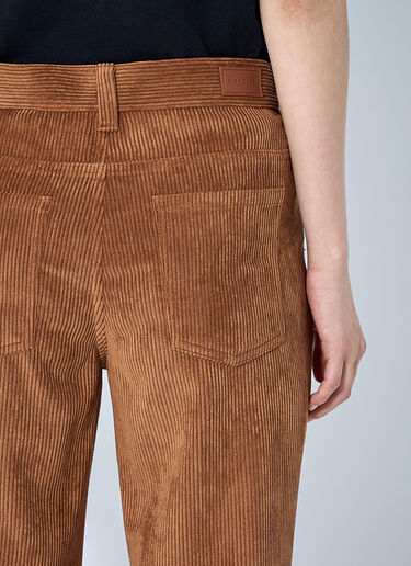 LN-CC® - Moncler: Corduroy Flared Trousers - Brown Moncler Corduroy Flared Trousers Brown mon0265088