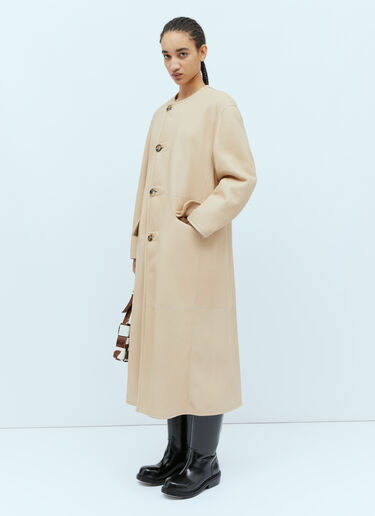Max Mara Reversible Sheepskin Coat Beige max0254044