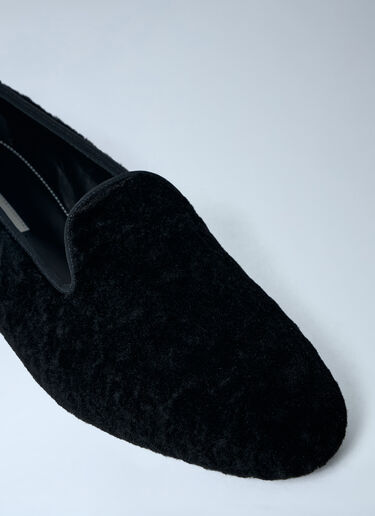 Shearling-Lined Suede Loafers TOTEME Shearling-Lined Suede Loafers Black tot0263056