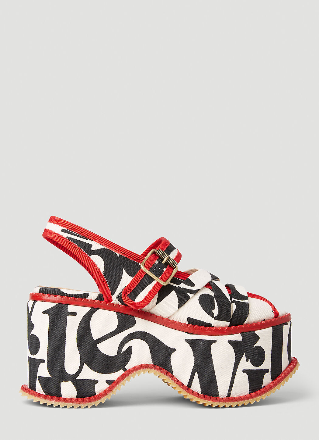 Vivienne Westwood 90mm Northern Sole Printed Canvas Wedges In 