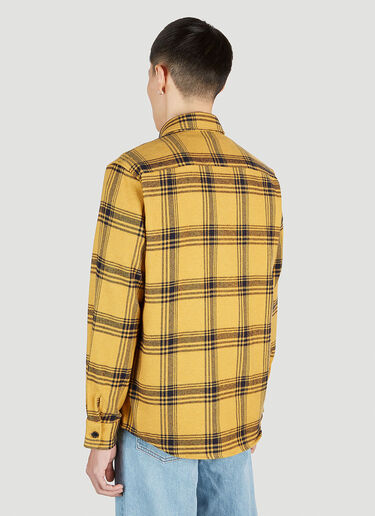A.P.C. Trek Checked Flannel Shirt Yellow apc0151013