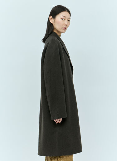 Acne Studios Single-Breasted Wool Coat Grey acn0255008