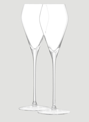 LSA International Set of Two Prosecco Glass Transparent wps0644327
