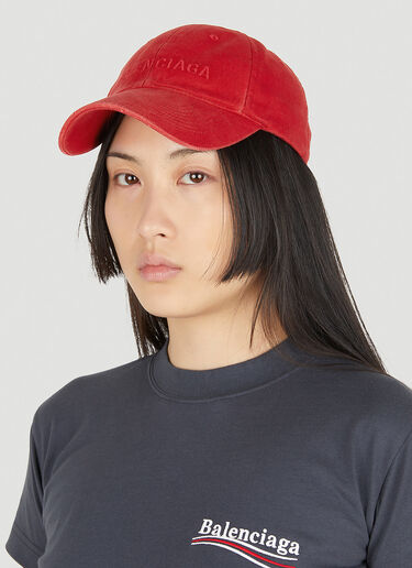Balenciaga 로고 베이스볼 캡 레드 bal0247104