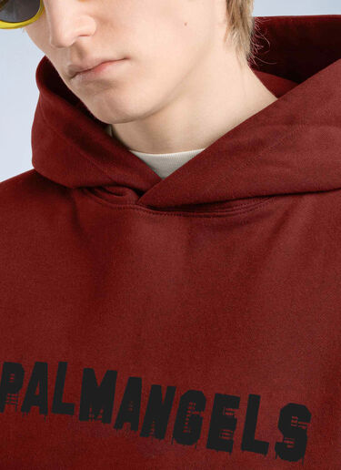 LN-CC® - Palm Angels: Palm Hills Regular Hoodie - Red Palm Angels Palm Hills Regular Hoodie Red pma0166146