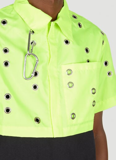 Eyelet Short-Sleeve Shirt Studio Alch Eyelet Short-Sleeve Shirt Yellow alc0136002