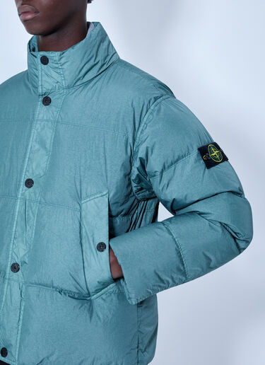 LN-CC® - Stone Island: Puffer Jacket - Blue Stone Island Puffer Jacket Blue sto0165060