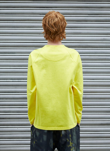 Massimo Osti Studio 徽标长袖 T 恤 黄色 mao0158026