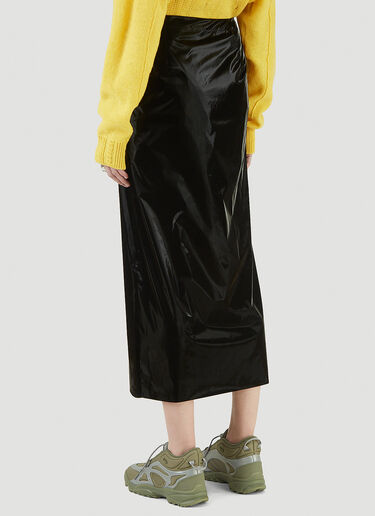 Raf Simons Vinyl Buttoned Skirt Black raf0244011