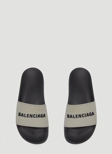 Balenciaga Pool Slides Grey bal0145014