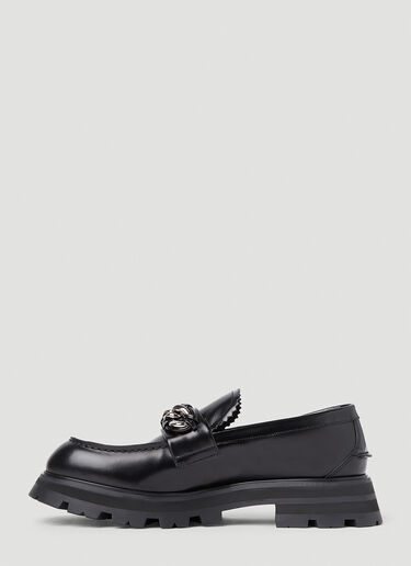 Alexander McQueen Wander Chain Loafers Black amq0151053