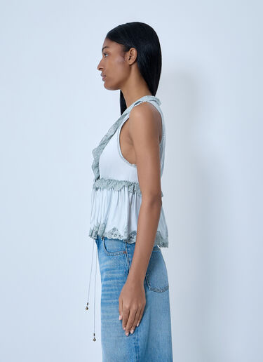 Silk Satin Tie-Front Top Chloé Silk Satin Tie-Front Top White chl0262002