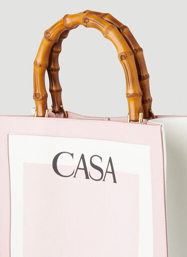 Casablanca Logo Print Tote Bag Pink cbl0247016