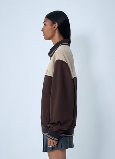Contrast Panel Jacket Miu Miu Contrast Panel Jacket Brown miu0262017