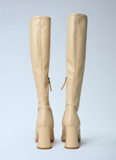 Janis Heeled Boots Chloé Janis Heeled Boots Beige chl0262026