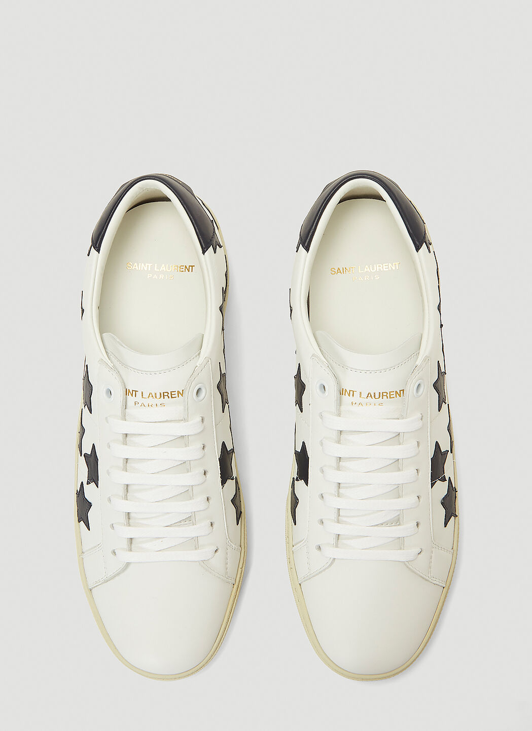 Saint Laurent Court Classic SL 06 Star Sneakers in Black LN CC
