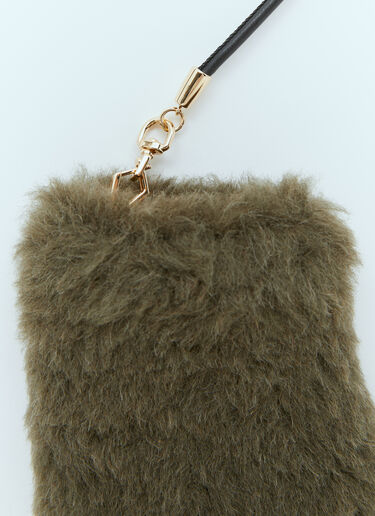 Teddy Gloves Max Mara Teddy Gloves Green max0254083