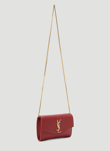 Saint Laurent Unisex Uptown Shoulder Bag in Red