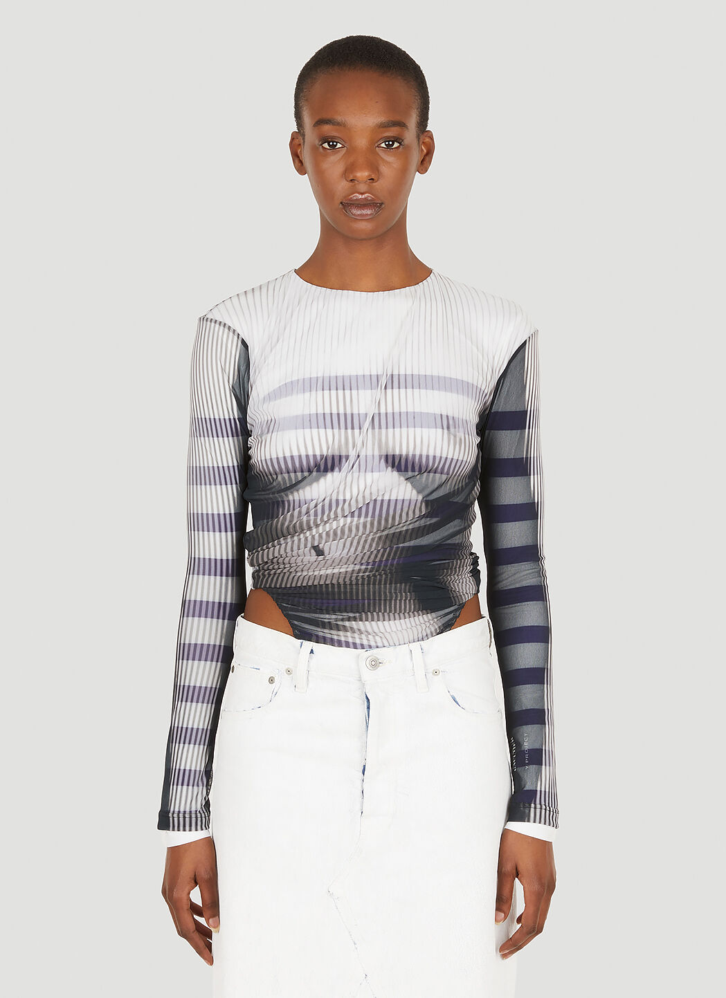 Y/Project x Jean Paul Gaultier Body Morph Bodysuit Grey jpg0252008