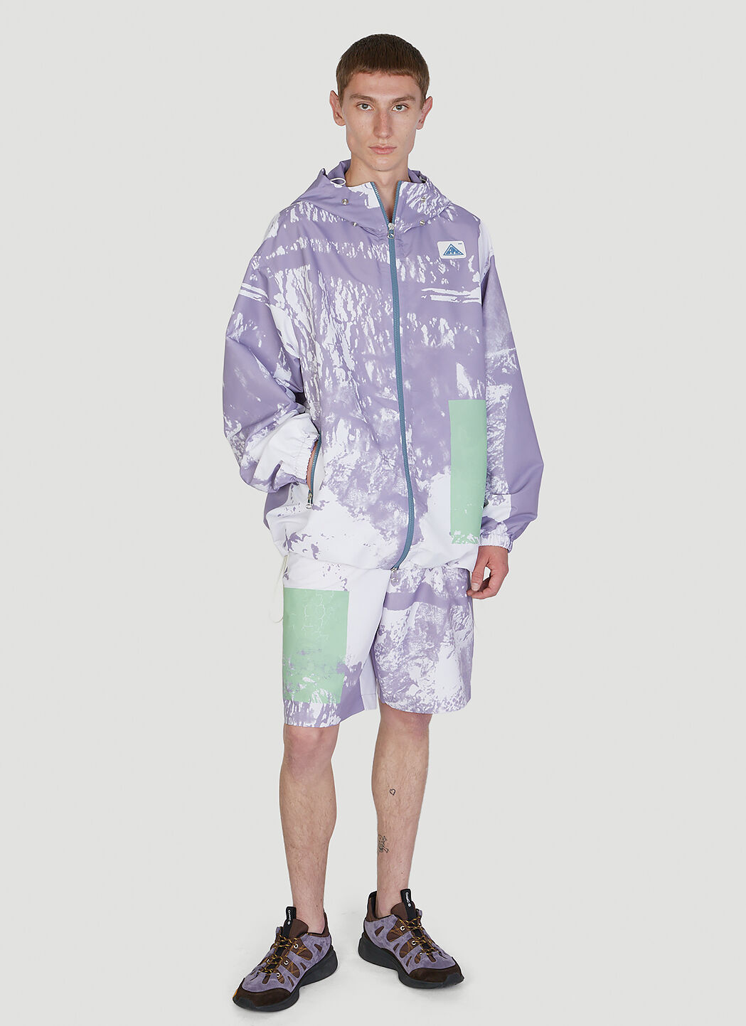 OAMC Strata Vapour Shorts in Lilac | LN-CC OAMC Strata Vapour Shorts in Lilac | LN-CC