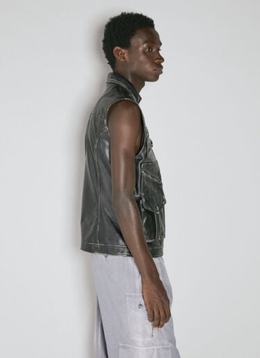 Leather Biker Vest Dolce & Gabbana Leather Biker Vest Black dol0153003