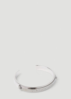 Dolce & Gabbana Engraved Logo Bracelet Silver dol0153017