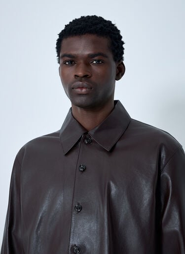 Leather Shirt Our Legacy Leather Shirt Brown our0163008