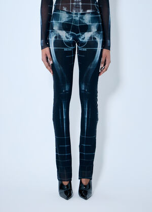Jean Paul Gaultier Squeletor Mesh Pants Ecru jpg0260002