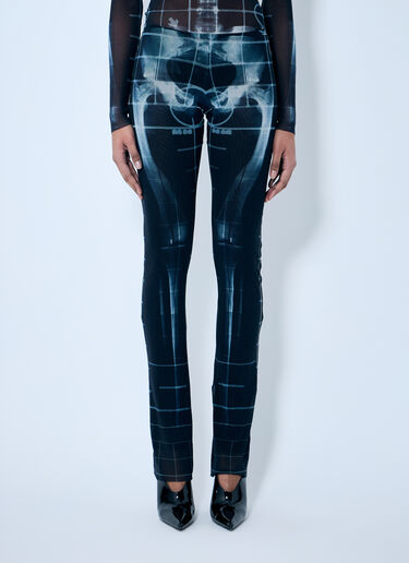 Jean Paul Gaultier スケルターメッシュパンツ  ブラック jpg0259017