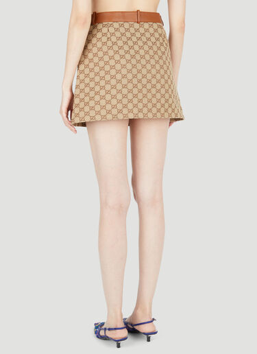 Gucci GG Canvas Skirt Camel guc0253067