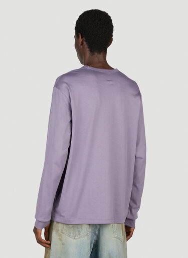 Acne Studios 方脸贴饰长袖 T 恤 紫色 acn0153068