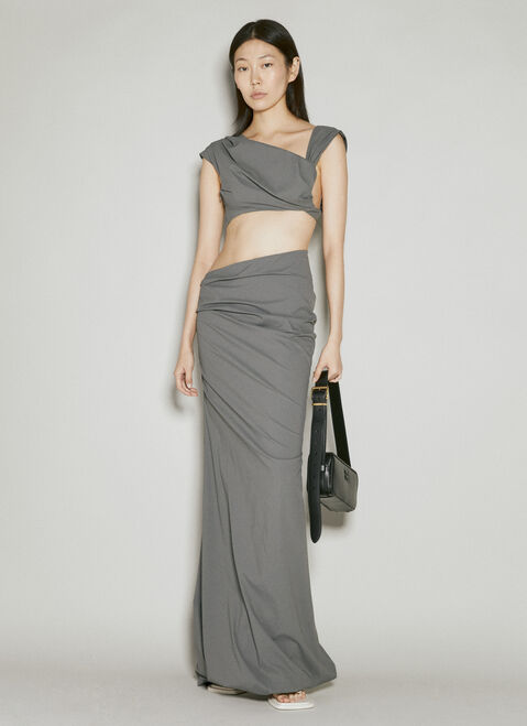 Entire Studios Structured Maxi Skirt Black ent0253019