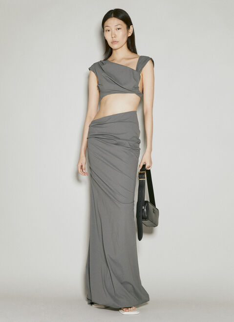 Entire Studios Structured Maxi Skirt Grey ent0253023