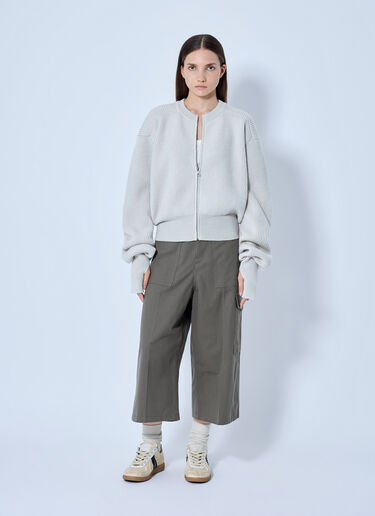 LN-CC® - RIER: Roundneck Zip Utility Sweater - Light Grey RIER Roundneck Zip Utility Sweater Light Grey rrr0265002