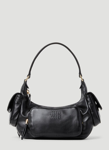 Miu Miu Pocket Shoulder Bag in Black