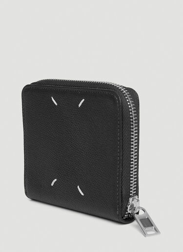 Maison Margiela Four-Stitch Zipped Wallet Black mla0146040
