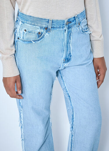 Acne Studios Frayed Denim Jeans Light Blue acn0265057