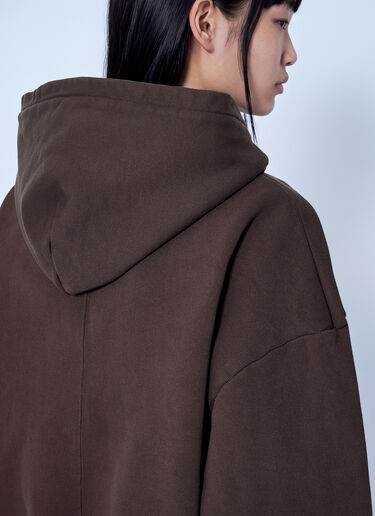 LN-CC® - Entire Studios: Thermal Hoodie - Brown Entire Studios Thermal Hoodie Brown ent0266006