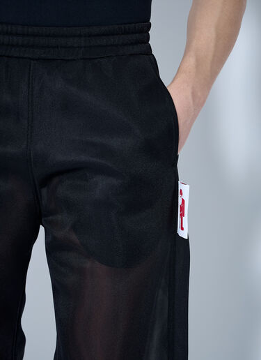 Walter Van Beirendonck 메시 팬츠  블랙 wlt0160001
