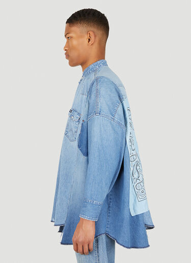 Bonum Patchwork Bandana Denim Shirt Blue bon0348004